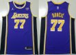 Jordan Brand Los Angeles Lakers Luka Doncic #77 purple NBA Basketball jerseys 01