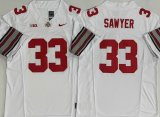 Ohio State Buckeyes #33 Jack Sawyer white college football jersey -PNS