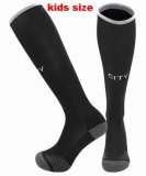2025-2026 Manchester City club black kid soccer socks away