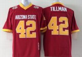 Arizona State #42 Pat Tillman red college football jerseys