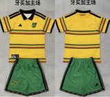2026-2027 Jamaica team yellow green soccer jerseys home