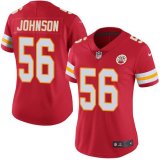 Women Nike Kansas City Chiefs #56 D.Johnson red Color Rush Limited Jerseys