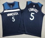 Youth Nike Minnesota Timberwolves #5 Anthony Edwards skyblue basketball jersey-XD
