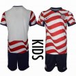 2026 World Cup United States team white red black kid soccer jerseys home