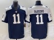 Nike Dallas Cowboys #11 Micah Parsons blue white Color Rush Limited Jersey 03