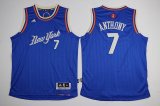 Youth New York Knicks #7 Carmelo Anthony blue 2015 NBA Christmas Jerseys