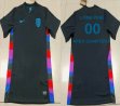 Custom 2025-2026 England team thailand version black soccer jerseys away