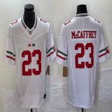 Nike San Francisco 49ers #23 Christian McCaffrey white Color Rush Limited Jersey-BD 041