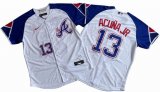 Atlanta Braves Ronald 13# Acua Jr. Nike White City Connect Limited Player Jersey