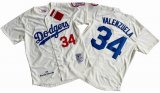 Los Angeles Dodgers Fernando Valenzuela Mitchell & Ness Beige Authentic Jersey