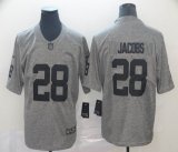 Oakland Raiders #28 Josh Jacobs gray Nike Color Rush Limited Jersey