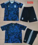 2026-2027 Argentina Team blue black kid soccer jerseys away