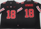 Ohio State Buckeyes #18 Will Howard black college football jerseys-PNS 01