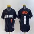 Women Nike Baltimore Orioles #8 Cal Ripken black majestic baseball jersey city version-BD 04