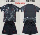 2026 world cup Canada Team black kid soccer Jerseys away