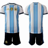 2026 World Cup Argentina Team white skyblue soccer jerseys home