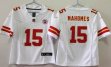 Women Nike Kansas City Chiefs #15 Patrick Mahomes white Color Rush Limited Jerseys