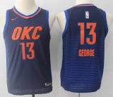 Youth Nike Oklahoma City Thunder #13 Paul George blue fishion nba jersey-MHD