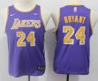 Youth Nike Los Angeles Lakers #24 Kobe Bryant purple basketball jersey-S8