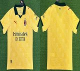 2024-2025 AC Milan club thailand version yellow soccer jerseys second away