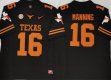 Nike Texas Longhorns #16 Peyton Manning black College NCAA Jersey -PNS