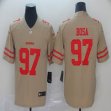 Nike 49ers #97 Nick Bosa nike yellow Color Rush Limited Jersey Inverted version