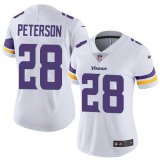 Women Nike Dallas Vikings 28 Peterson white Color Rush Limited Jerseys