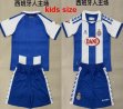 2025-2026 Spain team blue white kid soccer jerseys home