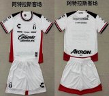 2025-2026 Atlas Club white kid soccer jerseys away