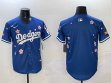 2025 Nike Los Angeles Dodgers blank blue fashion majestic baseball jerseys Sakura plate 04
