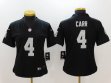 Women Nike Oakland Raiders 4 Carr black Color Rush Limited Jersey