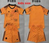 2025-2026 Roma club orange kid soccer jerseys away