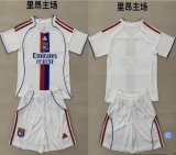 2025-2026 Lyon club white soccer jerseys home