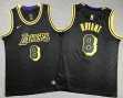 Youth Nike Los Angeles Lakers #8 Kobe Bryant black Snake skin basketball jersey-XD