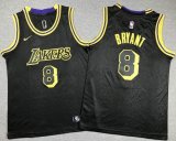 Youth Nike Los Angeles Lakers #8 Kobe Bryant black Snake skin basketball jersey-XD