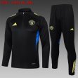 2025-2026 Manchester United club black soccer uniforms with Long Trousers B2538.jpg