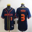 Youth Nike Houston Astros #3 Pena dark blue baseball jerseys city version