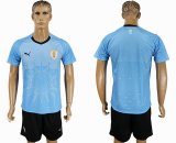 2018 World Cup Uruguay team skyblue soccer jersey home