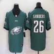 Philadelphia Eagles #26 Miles Sanders green Color Rush Limited Jerseys-BD