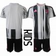 2025 -2026 Juventus club white black kid soccer jerseys home