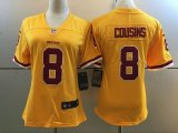 Youth Washington Redskins #8 Kirk Cousins Nike yellow Color Rush Limited Jersey