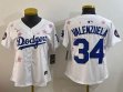Youth 2025 Nike Los Angeles Dodgers #34 Fernando Valenzuela white fashion majestic baseball jerseys Sakura plate 01