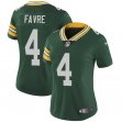 Women Green Bay Packers #4 Brett Favre Nike Green Color Rush Limited Jersey