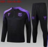 2025-2026 Barcelona Club black purple soccer uniforms with Long Trousers B2558