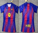 Women 2025-2026 Barcelona club red blue soccer jerseys home