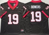 Georgia Bulldogs #19 Brock Bowers Black College Football Jerseys-PNS