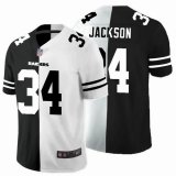 Oakland Raiders #34 Bo Jackson white black Split Nike Color Rush Limited Jersey
