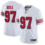 Youth 49ers #97 Nick Bosa nike white Color Rush Limited Jersey-BD