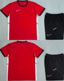 Custom Nike red black soccer jerseys