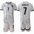 2025-2026 Portugal team #7 RONALDO white soccer jerseys away -HQ